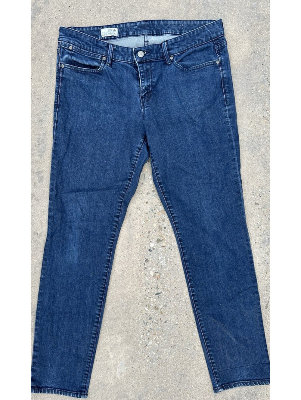 Womens GAP 1969 Blue Jeans Sz 32/14R  Always Skinny Mid Rise Measure 31Wx28L